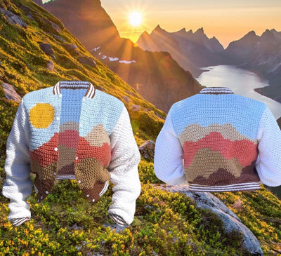 Landscape Varsity Jacket Crochet Pattern