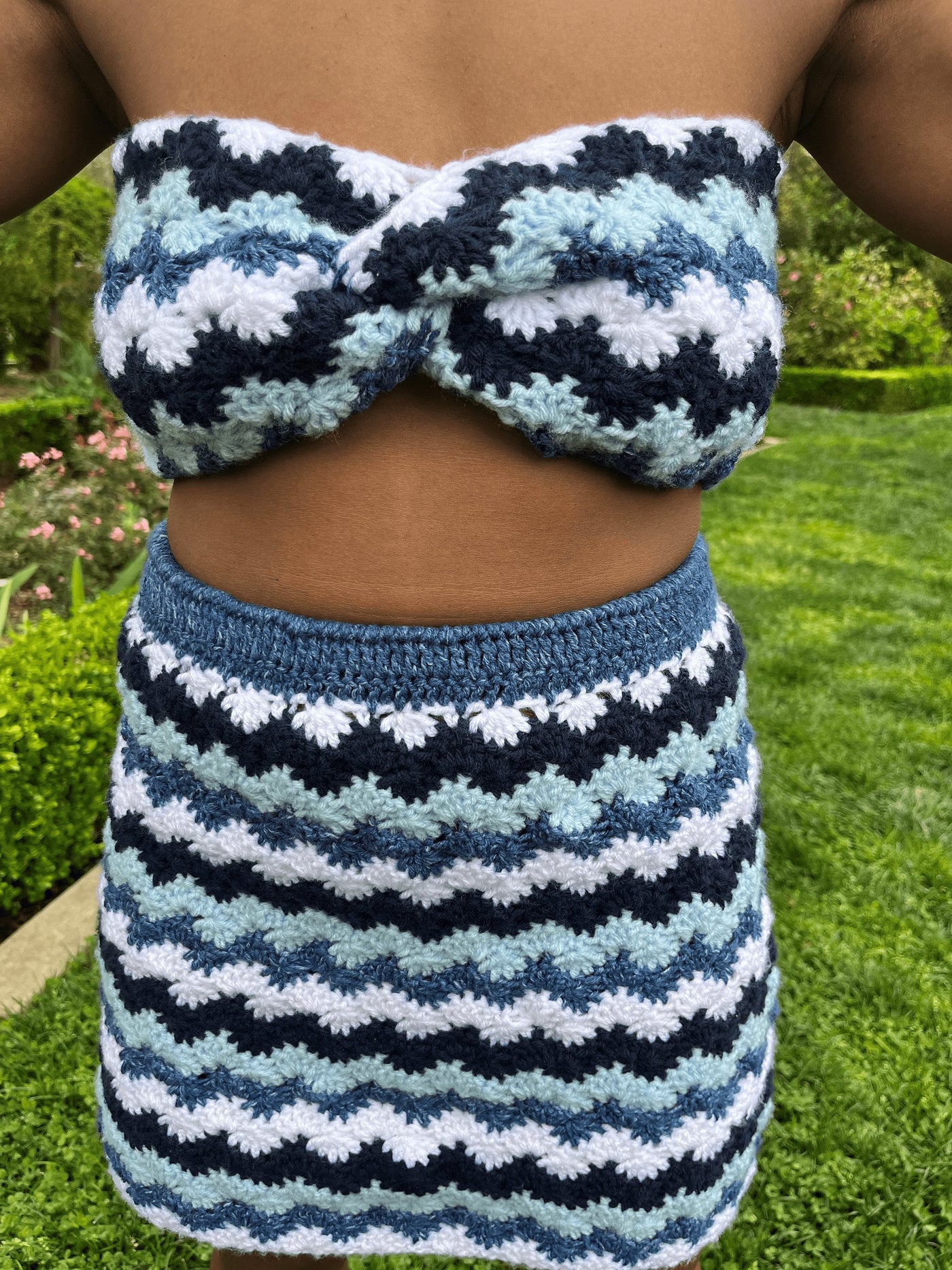 Crown Bandeau Twist Front Tube Crochet Pattern