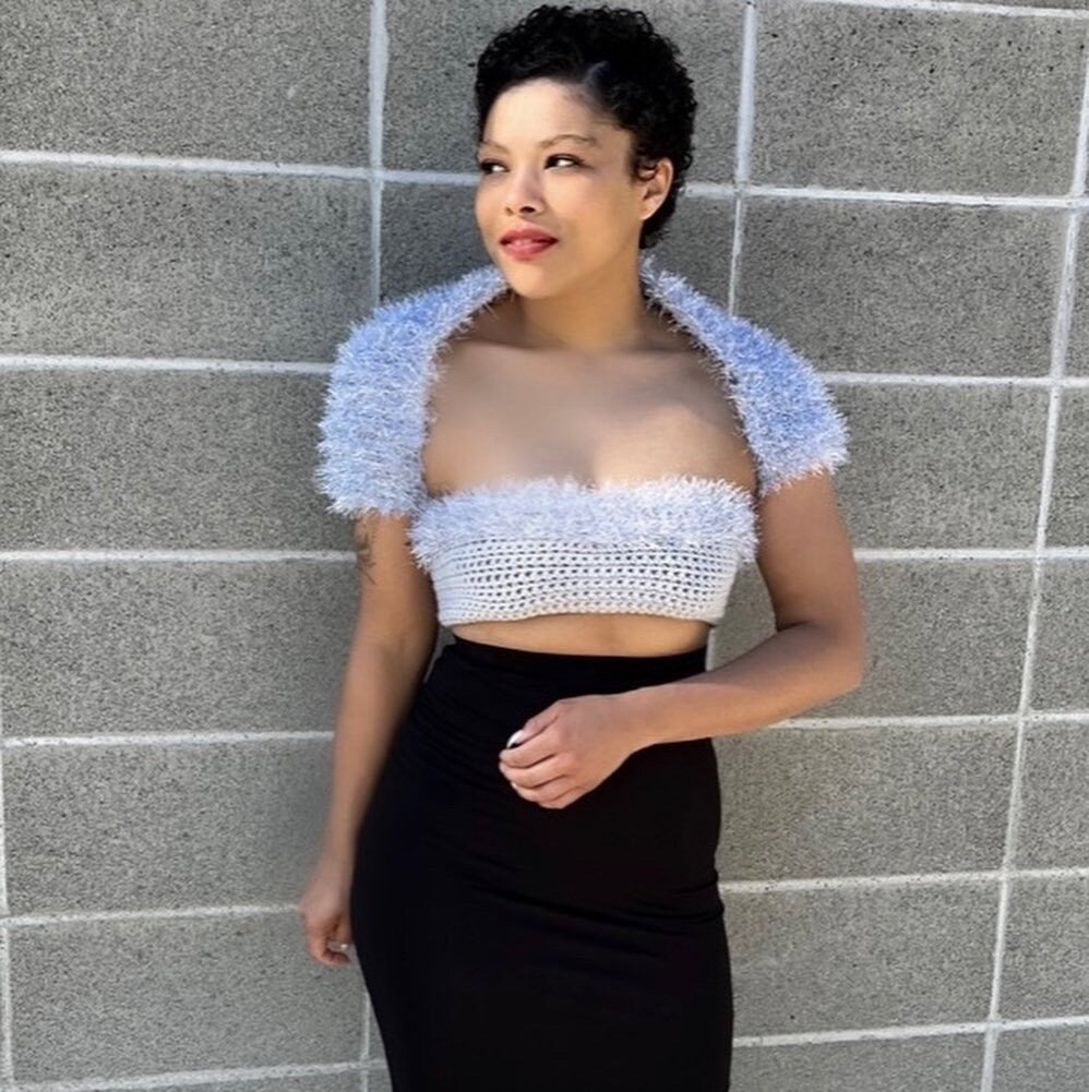 Tinsel Town Shrug Crochet Pattern