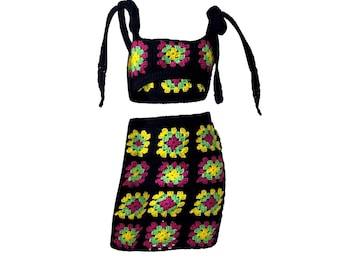 Imani Granny Square 2pc Set Crochet Pattern