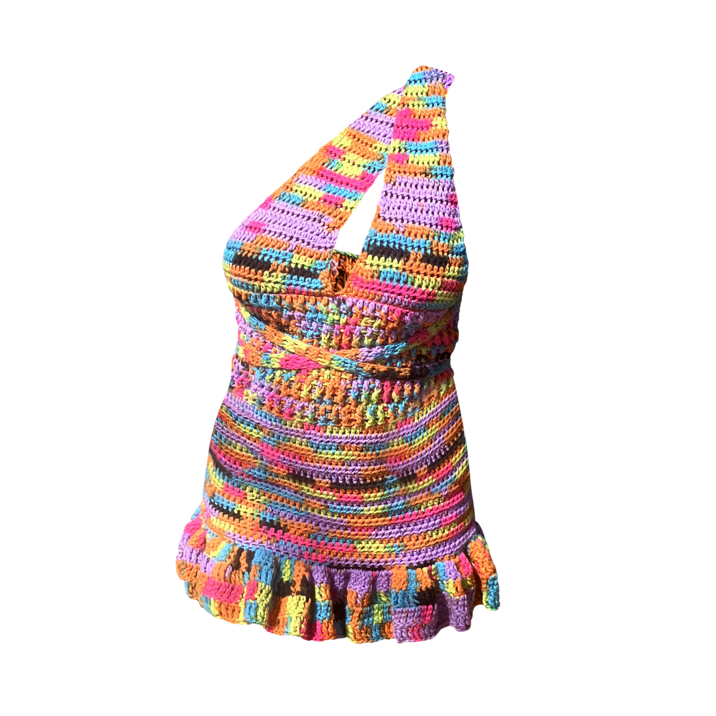 Graffiti Convertible Halter Mini Dress Crochet Pattern