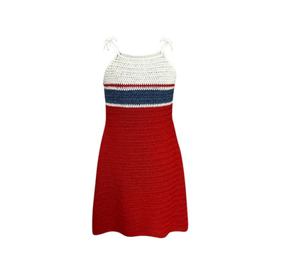 Firecracker Halter Dress Crochet Pattern