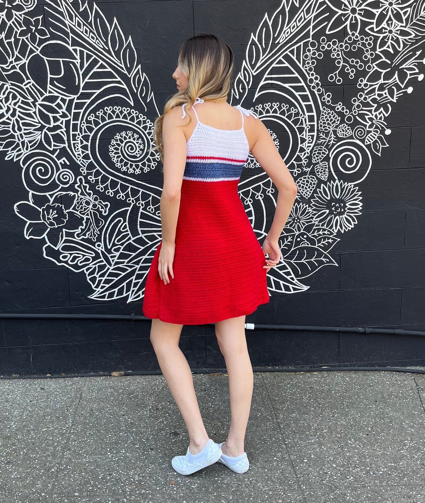 Firecracker Halter Dress Crochet Pattern