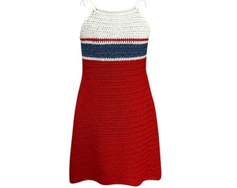 Firecracker Halter Dress Crochet Pattern