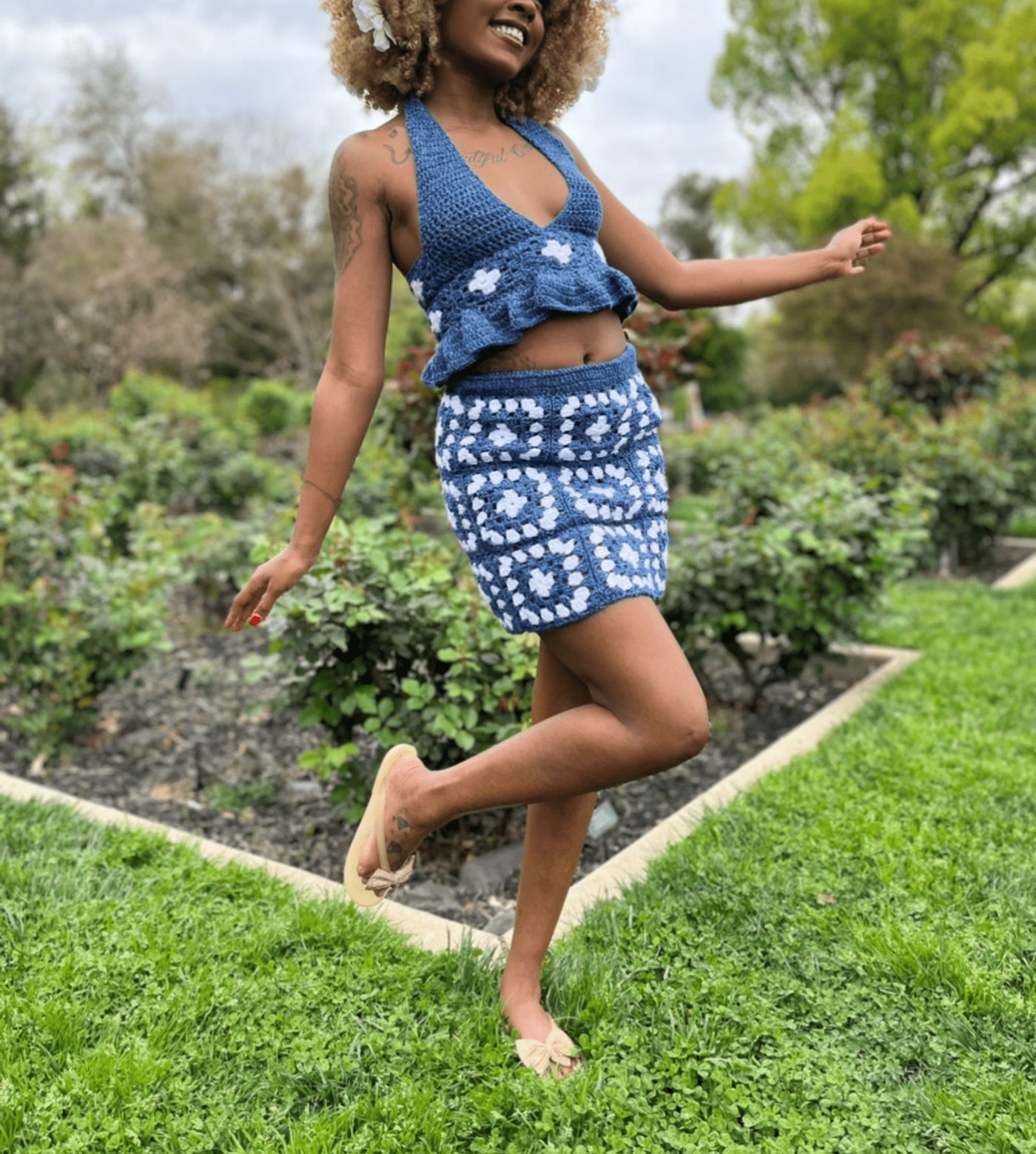 Festival Granny Square Skirt Crochet Pattern