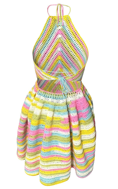 Ice Cream Dream Halter Dress Crochet Pattern